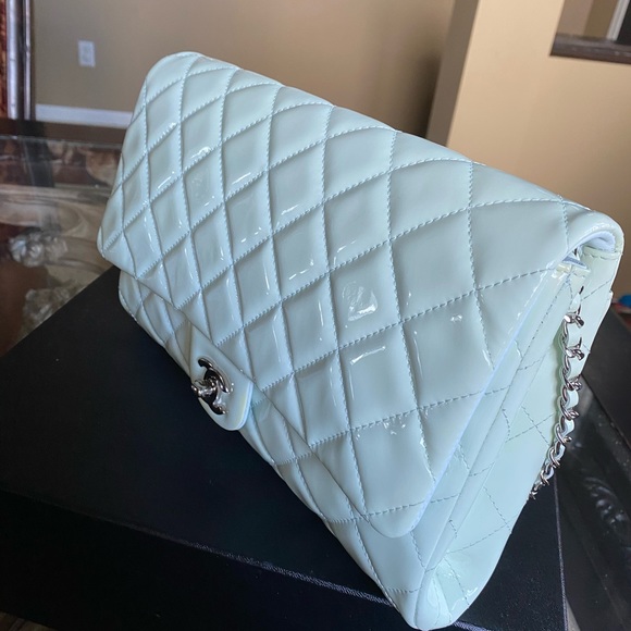 chanel mint green bag